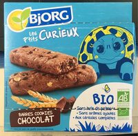 Les P'tits curieux barres cookies chocolat