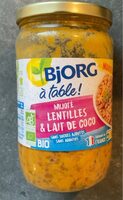 Mijoté lentilles et lait de coco