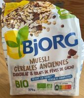 Muesli céréales anciennes Chocolat et éclats de fève dd cacao