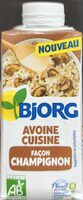 Avoine cuisine façon Champignon