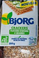 Crackers flocons d'avoine 4 graines