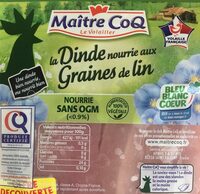 Aiguillettes de dinde nourrie aux graines de lin