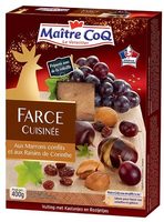 Farce cuisinée aux marrons confits et aux raisins de Corinthe