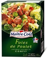 Foies de poulet confit