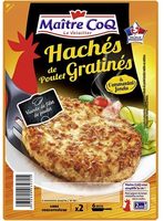 Hachés de poulet gratinés