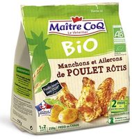 Manchons et ailerons de poulet rôti bio