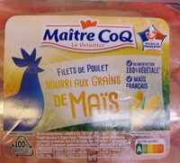 Filets de poulet nourri aux graines de maïs