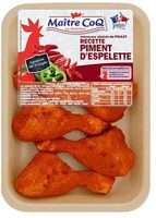 Pilons de poulet recette piment d'Espelette