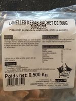 Lamelles Kebab Surgelées