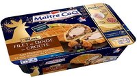 Filet de dinde en croute aux marrons confits et raisins de Corinthe