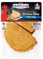Escalope cordon bleu -25% sel, 400g