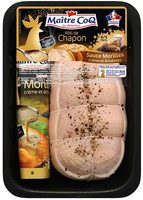 Rôti de chapon sauce morilles crème et échalotes