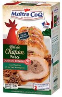 Rôti de chapon farci aux morilles et au vieil armagnac