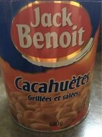 Cacahuètes, Boîte Fer De 500 Grammes, Marque Jack Benoit