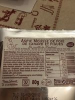 Aspic mousse de foie de canard et figues