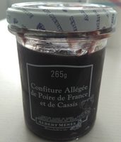 Confiture Allégée de Poire de France et de Cassis