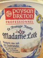 Fromage Fouetté Nature Au Sel De Guérande 25 %