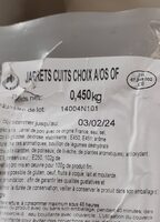 Cuisson vapeur jarrets de porc