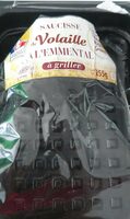 Saucisse de volaille à l'emmental