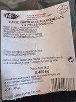 Chipolatas aux herbes 80g*5