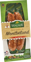 Saucisse de Montbéliard crue IGP 2x125g