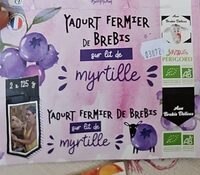 Yaourt fermier de brebis myrtille