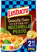 Lustucru gnocchi a poeler pesto & mozzarella 280g