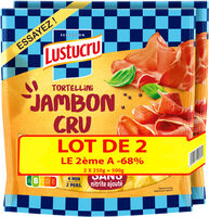 Lustucru lot 2 tortellini jambon cru 250g, 2eme a 68%