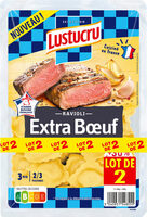 Lustucru lot 2 ravioli extra boeuf 300g x4