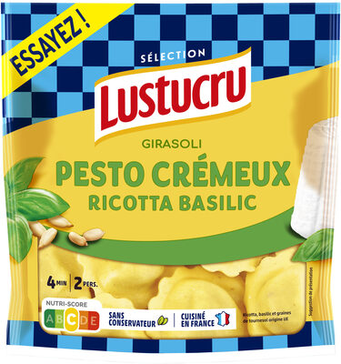 Girasoli pesto cremeux ricotta basilic 250g lustucru
