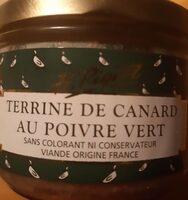 Terrine de canard au poivre vert