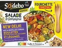 Sodebo salade&cie 320g new delhi riz boulettes vegetales