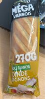 Méga viennois sauce blanche dinde oignons