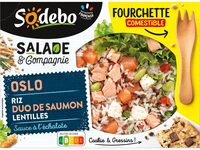 Sodebo salade&cie 320g oslo riz saumon