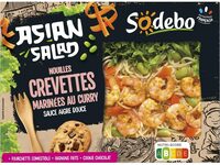 Sodebo asian salad 320g crevettes