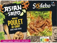 Sodebo asian salad 320g poulet au curry