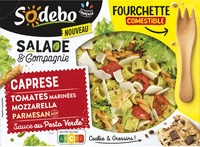 Sodebo salade&cie 320g caprese tomates mozzarella parmesan