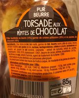 Torsade aux Pépites de Chocolat pur beurre