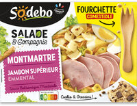 Sodebo salade&cie 320g montmartre jambon emmental