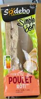 Sandwich pain de mie poulet roti