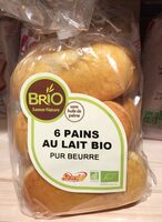 6 pains au lait biologique