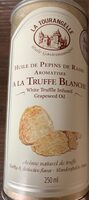 Huile de pepins de raisin aromatisée a la truffe blanche