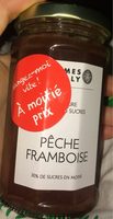 Confiture allégée en sucres Pêche Framboise