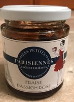 Confiture fraise passion rose