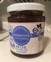 Confiture pêche framboise allégée