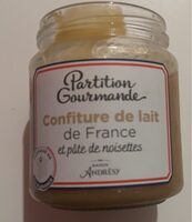 Confiture de lait et pâte de noisette