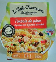 Timbale de pâtes et poulet aux légumes du soleil
