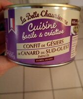 Confit de gésiers de canard du sud-ouest