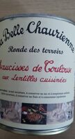 Saucisse de Toulouse aux lentilles cuisinées