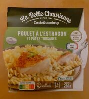 Poulet à l'estragon et pâtes torsadés